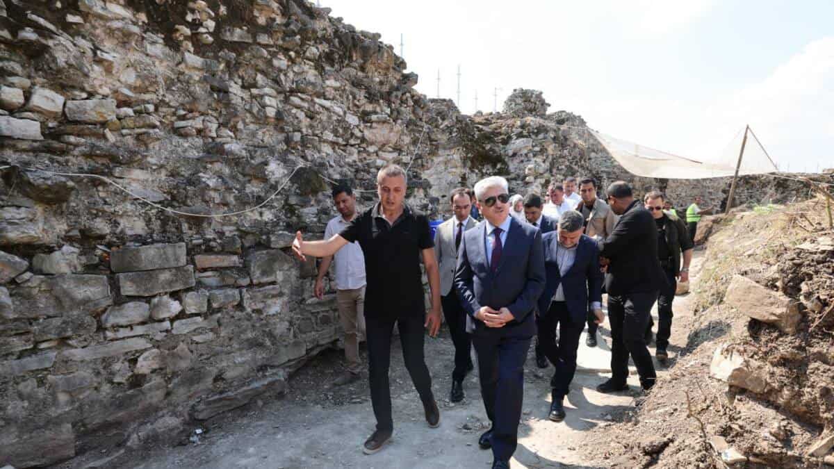 Harmantepe Kalesi Restorasyon Çalışmaları İncelendi