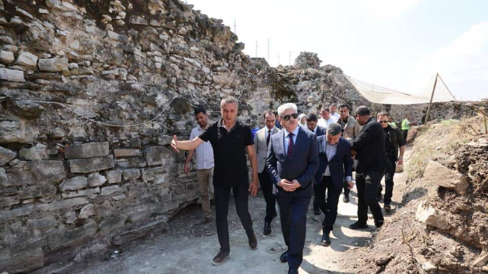 Harmantepe Kalesi Restorasyon Çalışmaları İncelendi