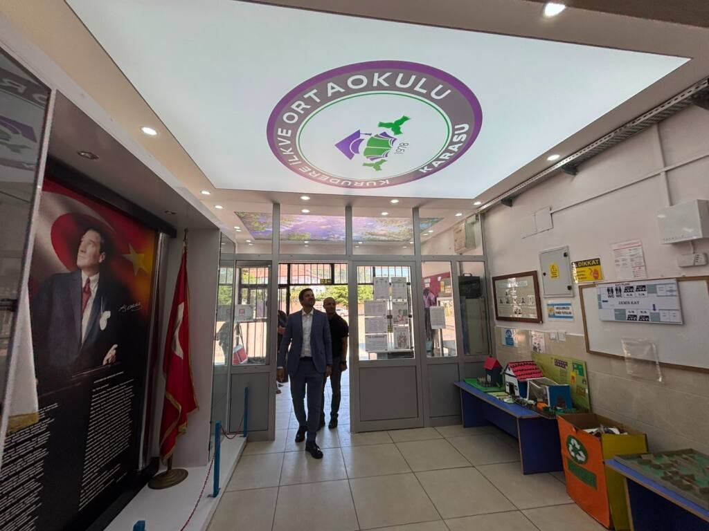Kurudere İlkokulu ve Ortaokulunda Yeni Dönem Hazırlıkları İncelendi