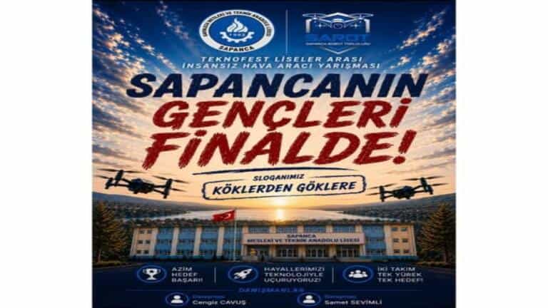 Sapanca’nın Gençleri TEKNOFEST Finalinde