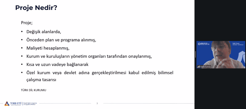 SATSO Akademi’de Proje Yönetimi Eğitimi Düzenlendi