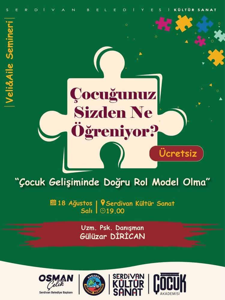 Serdivan’da Çocuk Bahçesi Atölyeleri Devam Ediyor