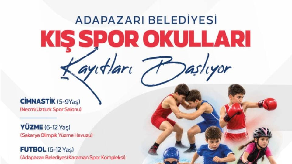 Adapazarı Kış Spor Okulları Kayıtları Başlıyor