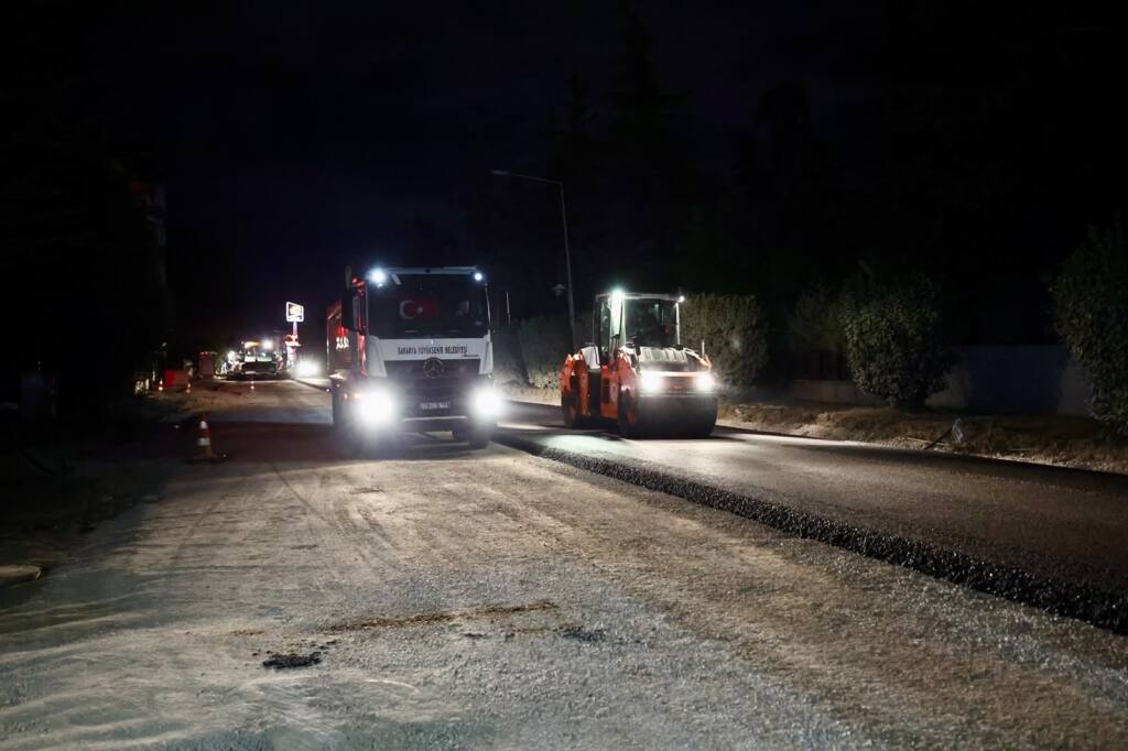 Arifiye Atatürk Caddesi’nde Büyük Asfalt Çalışması