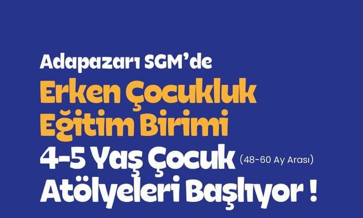 Büyükşehir’den 4-5 Yaş Çocuklar İçin Atölye