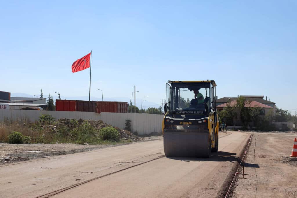 Hanlı-OSB arası duble yolda çalışmalar hızlandı