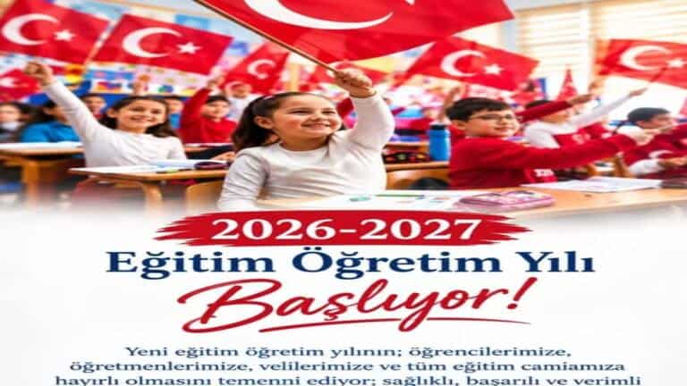 İlçe Milli Eğitim Müdüründen 2026-2027 Eğitim Yılı Mesajı
