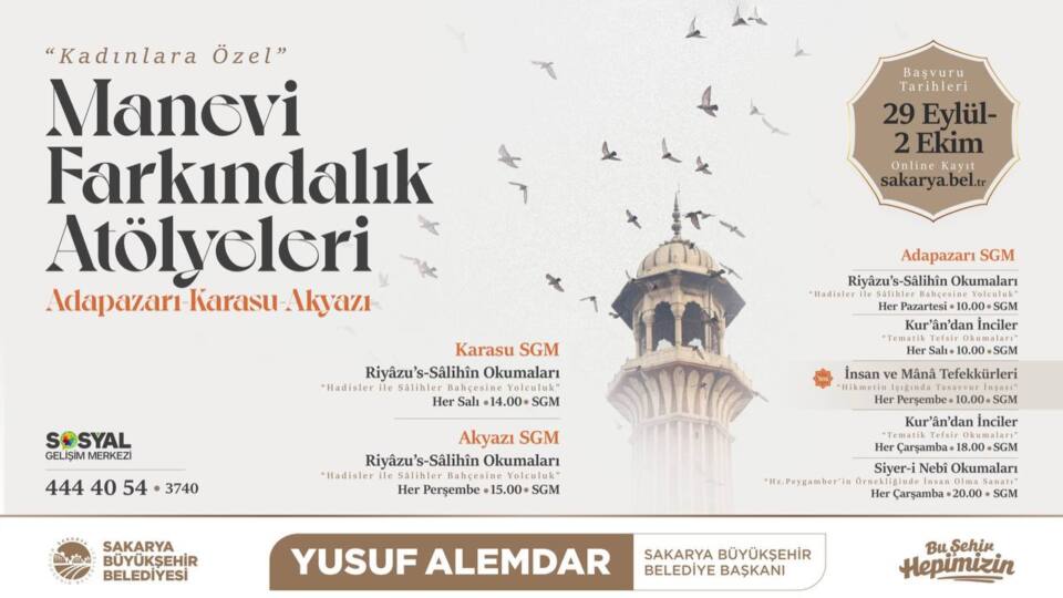 Kadınlar için Manevi Farkındalık Atölyeleri Başlıyor