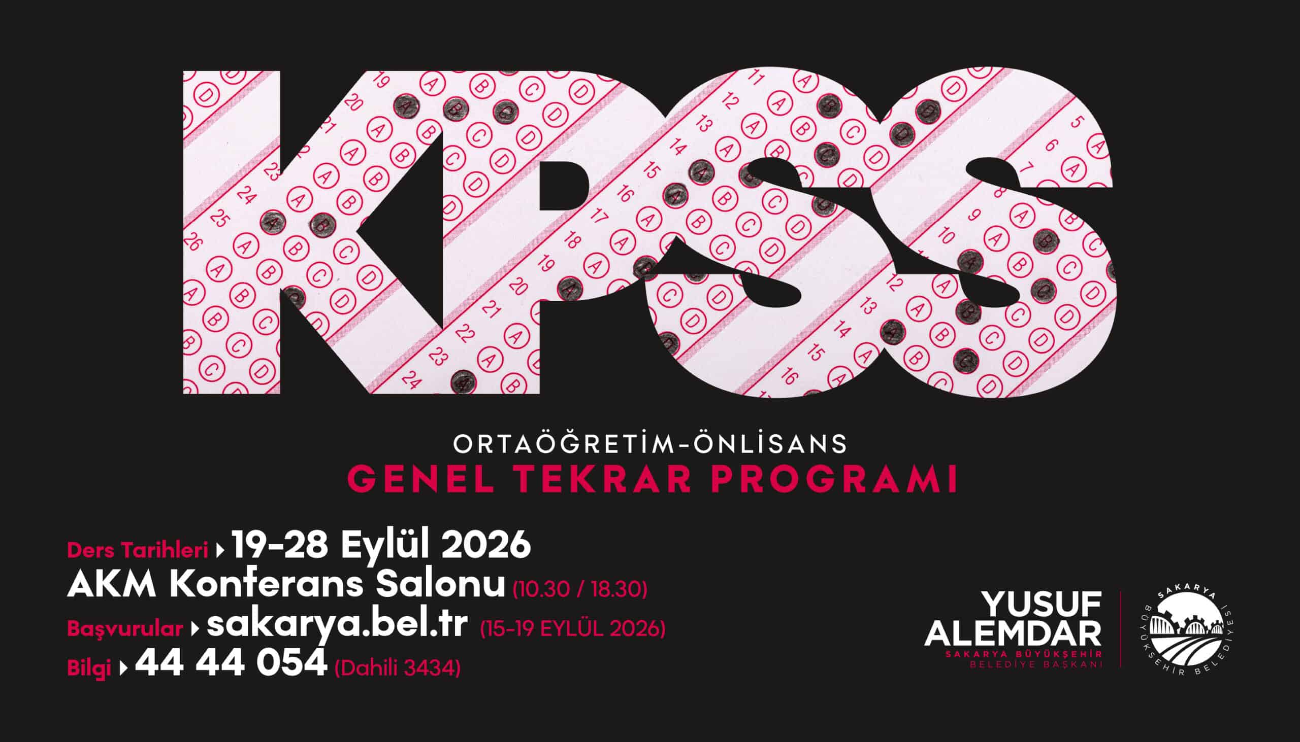 KPSS Genel Tekrar Programı ortaöğretim ve önlisans adaylarıyla AKM’de