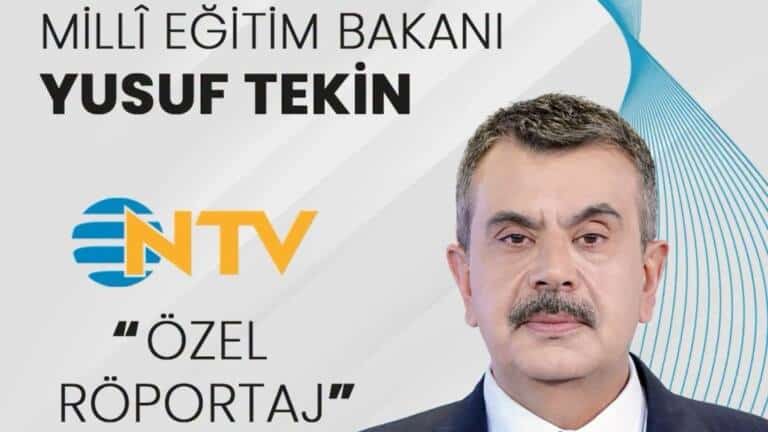 Millî Eğitim Bakanı Yusuf Tekin NTV Canlı Yayınına Katıldı