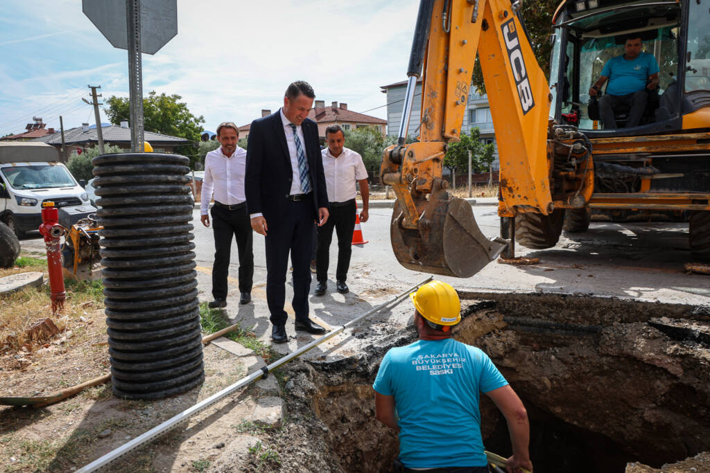 Pamukova’da içme suyu ve yağmur suyu projeleri ilerliyor