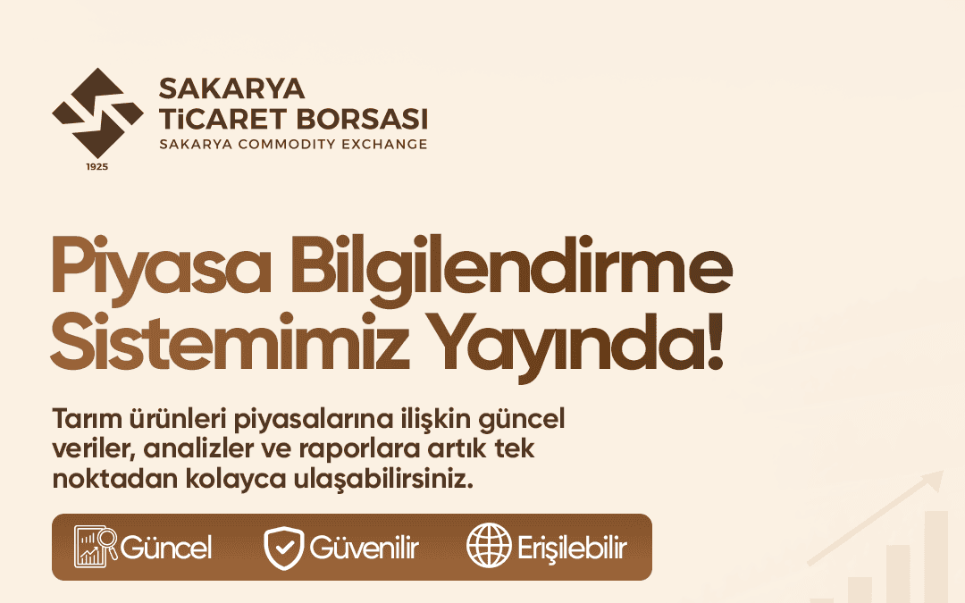 Sakarya Ticaret Borsası Tarım Piyasaları Bilgilendirme Sistemini Açtı