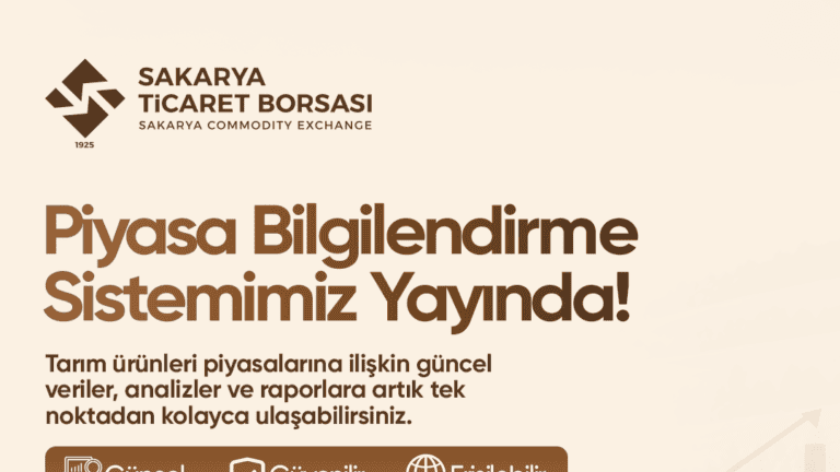 Sakarya Ticaret Borsası Tarım Piyasaları Bilgilendirme Sistemini Açtı