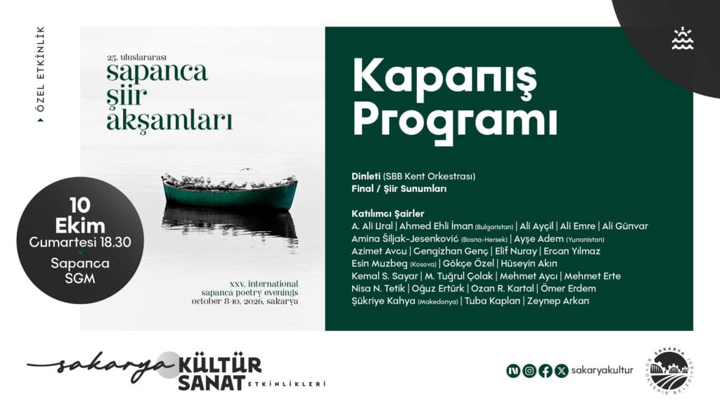 Sakarya’da Ekim Kültür Sanat Etkinlikleri Başlıyor