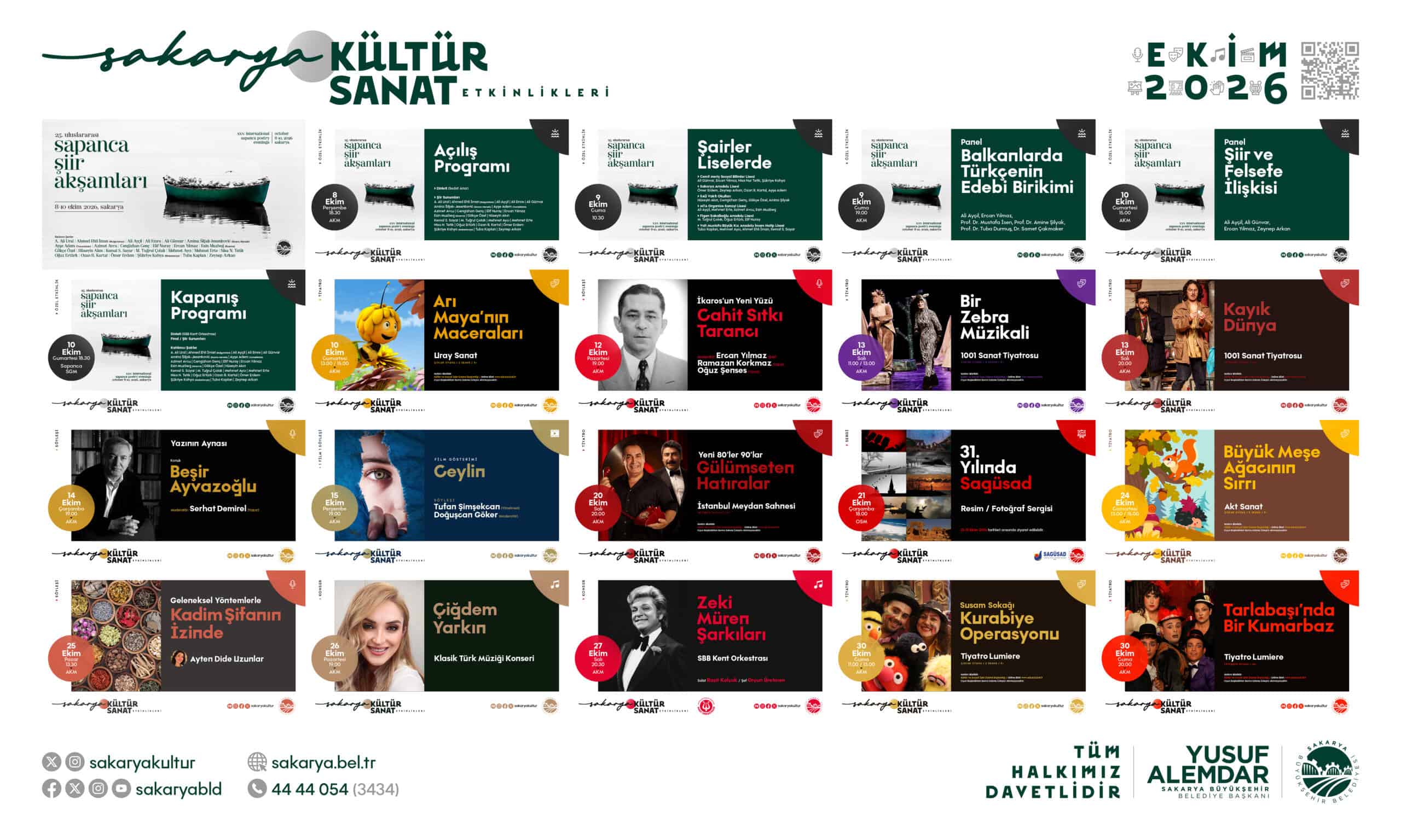 Sakarya’da Ekim Kültür Sanat Etkinlikleri Başlıyor