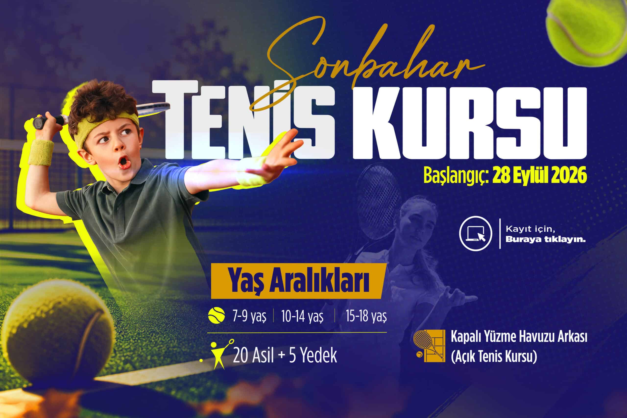 Sakarya’da Sonbahar Tenis Kursu Kayıtları Başladı