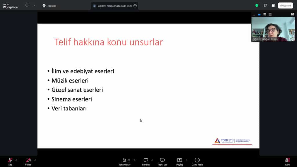 SATSO Akademi’de Fikri Mülkiyet Hakları Eğitimi Düzenlendi