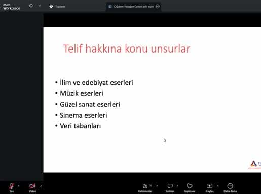 SATSO Akademi’de Fikri Mülkiyet Hakları Eğitimi Düzenlendi