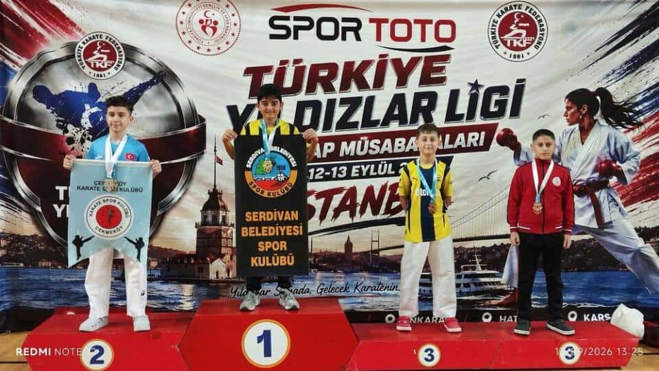 Serdivan Karate Takımı Türkiye Ligi’nde 20 Madalya Kazandı