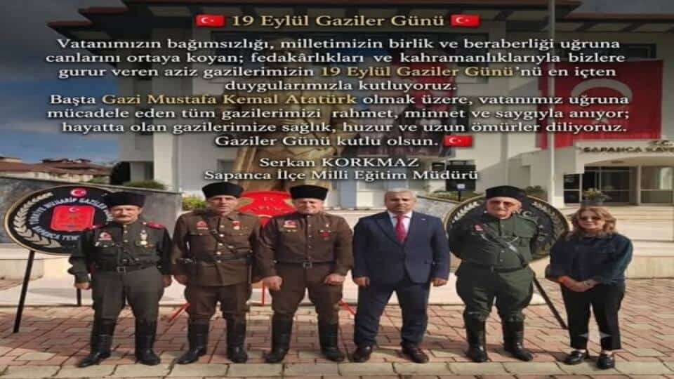 Serkan Korkmaz’dan 19 Eylül Gaziler Günü Mesajı