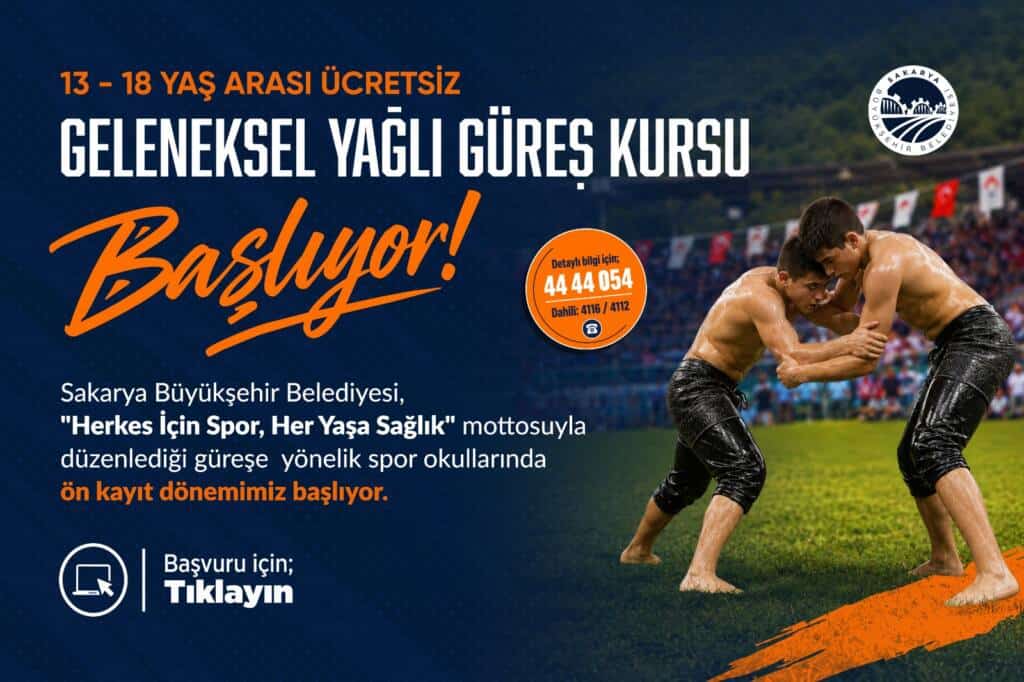 Yağlı Güreş Spor Okulları’nda ön kayıtlar başladı