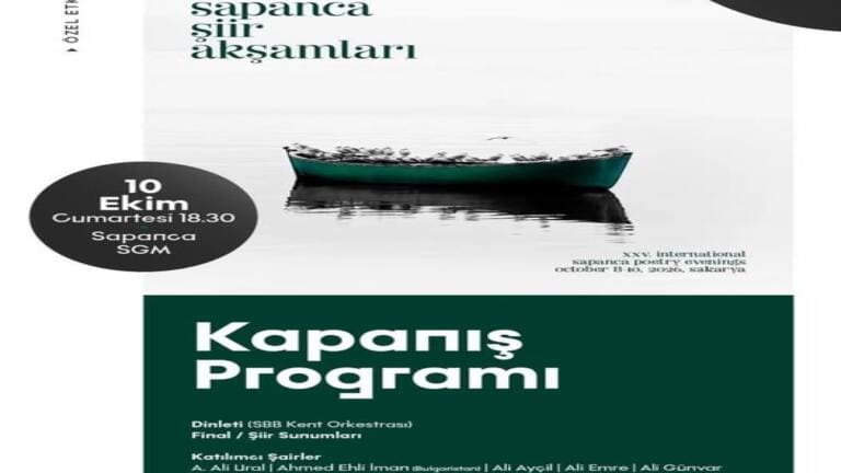 25. Uluslararası Sapanca Şiir Akşamları Başladı