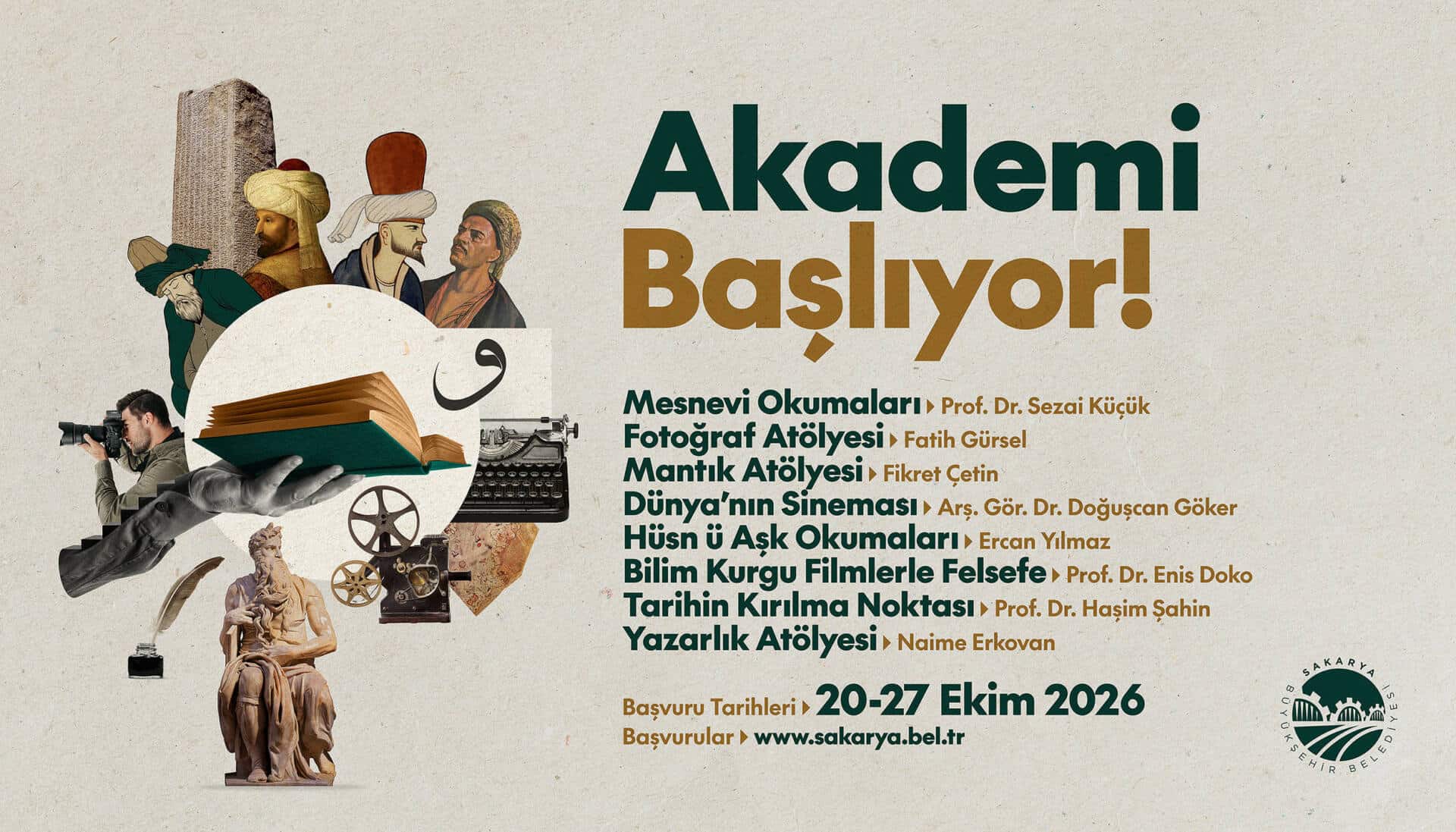 Büyükşehir Akademi’de 8 Atölyeyle Yeni Dönem Başlıyor