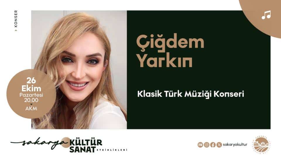 Çiğdem Yarkın 26 Ekim’de AKM’de konser verecek