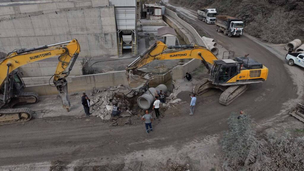 Değirmencik’te drenaj kanalı yenilendi
