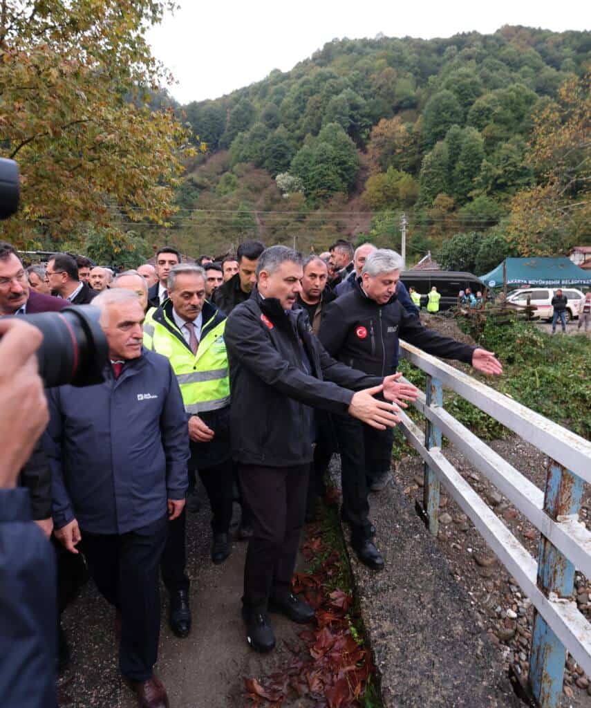 İçişleri Bakanı Çiftçi Sakarya’da Yağışları İnceledi