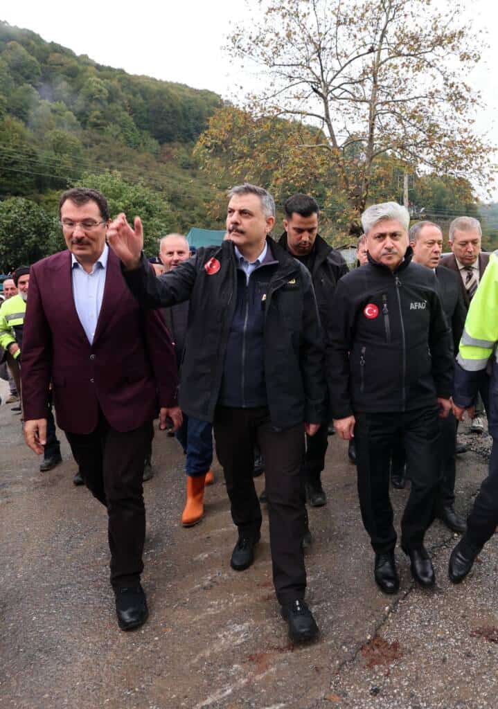 İçişleri Bakanı Çiftçi Sakarya’da Yağışları İnceledi
