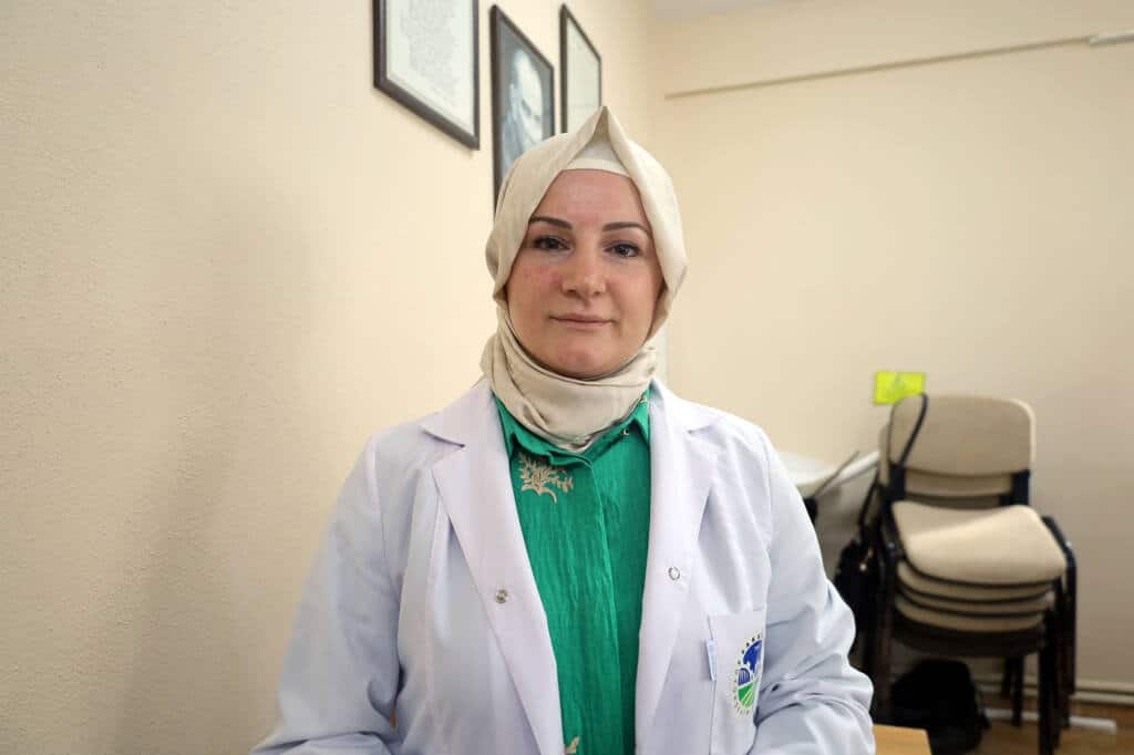 SAMEK kurslarında dikiş ve Antep işi öğreniliyor