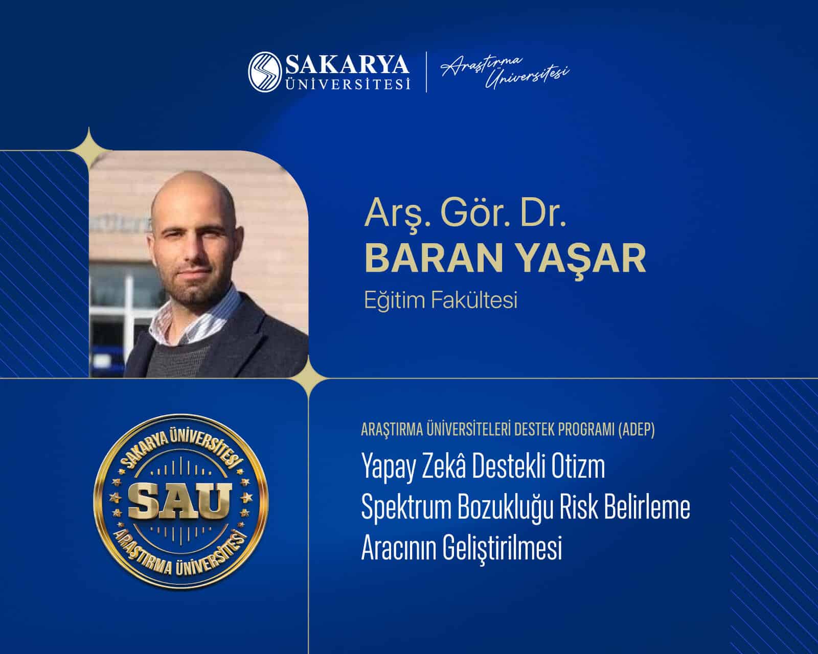 SAÜ’de Otizm Riskini Erken Belirleyecek Yapay Zeka Projesi