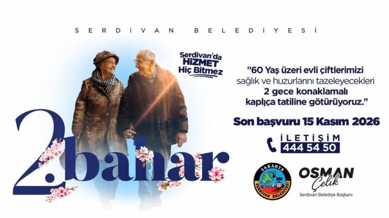 Serdivan’da 60 Yaş Üstü Çiftlere Kaplıca Tatili Başlıyor