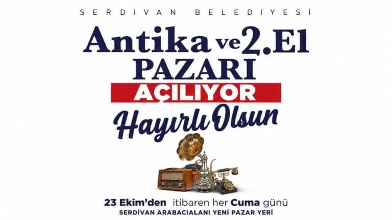 Serdivan’da Antika ve 2. El Pazarı Açılıyor